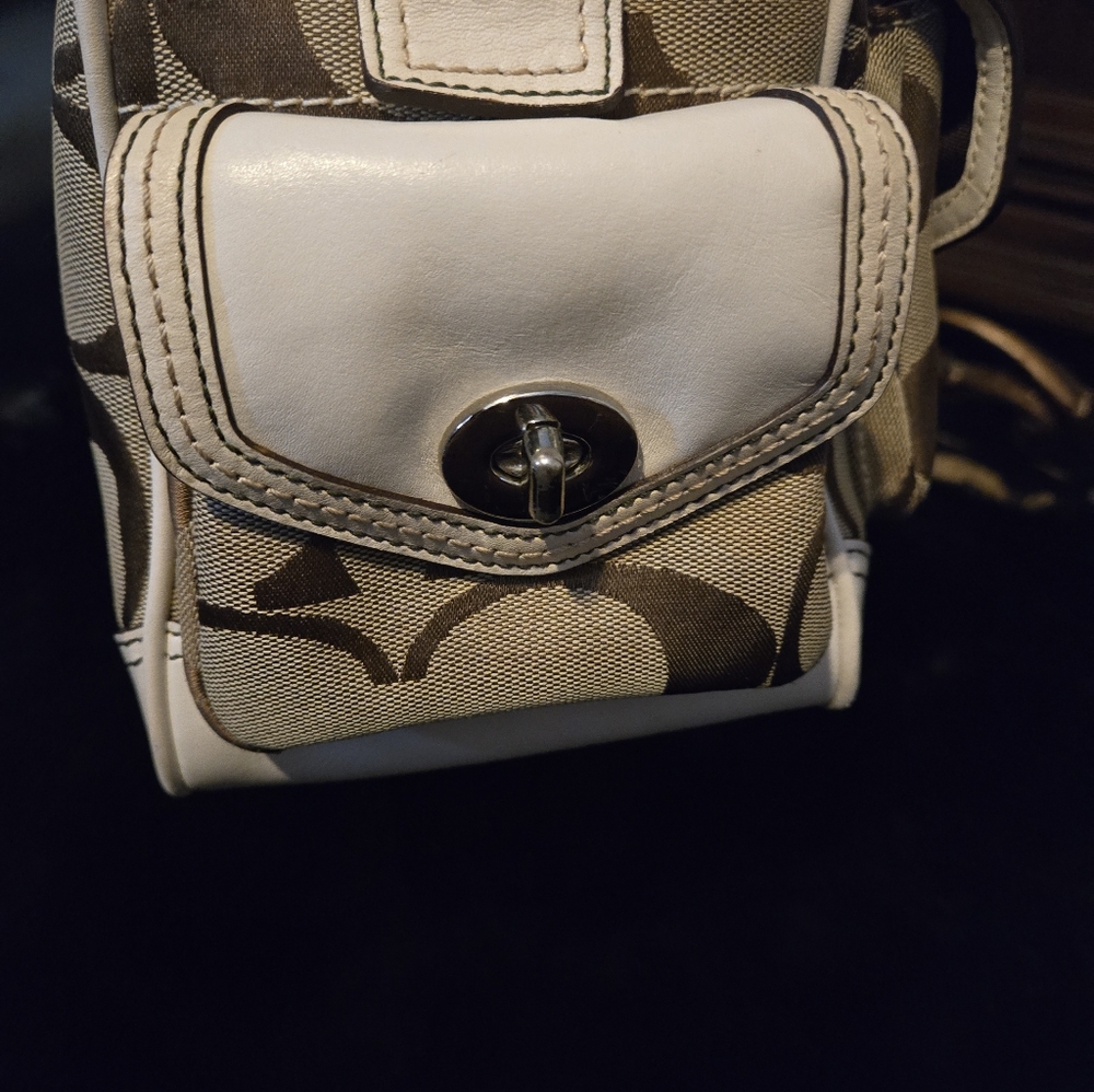 Coach Signature Monogram Pocket Tote Gallery Tote #6232 - Picture 13 of 15